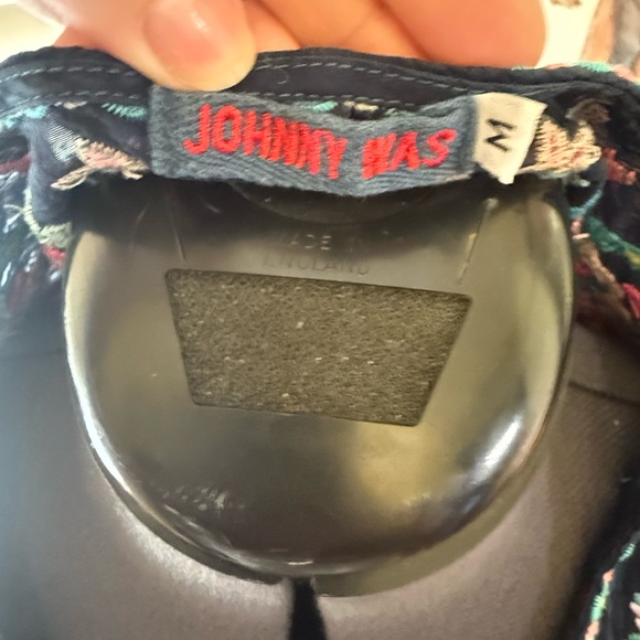 Johnny Was Dark Blue Dress with Colorful Embroidery - Picture 7 of 8